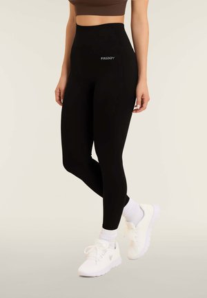 7/8 A VITA ALTISSIMA CON CUCITURE SHAPING - Leggings - black