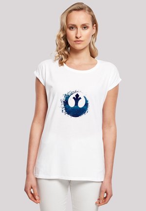 EXTENDED SHOULDER STAR WARS RISE OF SKYWALKER REBELLEN  - Printtipaita - white