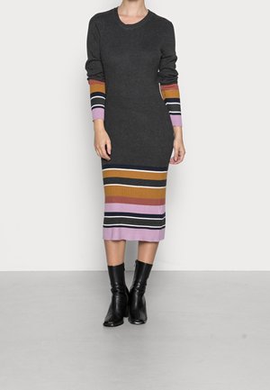 Robe fourreau - mottled dark grey