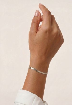 Winther Studio, FLAT SNAKE 3MM - Pulsera - silver-colored