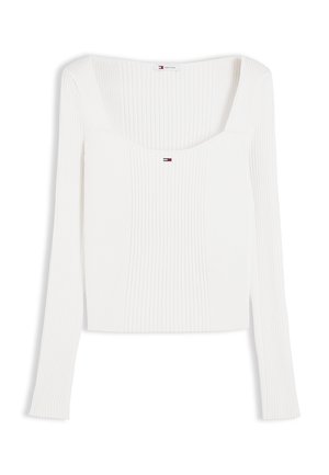 Tommy Jeans, SQUARE NECK  - Strickpullover - off white