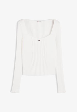 Tommy Jeans, SQUARE NECK - Strickpullover - off white