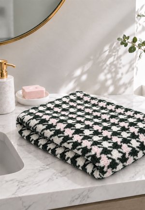 Anna Field Home Serviette de bain - black/white/pink