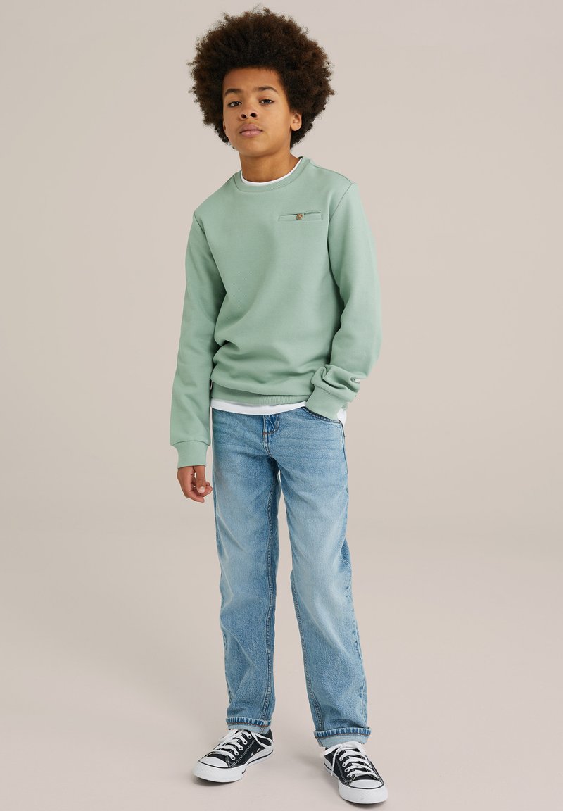 WE Fashion Tiesaus kirpimo džinsai - light blue