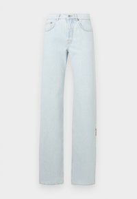 SUSY PANTS - Sirgete säärtega teksad - light blue
