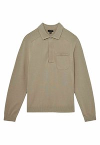 Reiss REGULAR FIT - CLINTON CONCEALED PLACKET  - Bluză cu mânecă lungă - light sage green