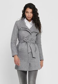 ONLY ONLELLI LIGHT - Kort kåpe / frakk - light grey melange
