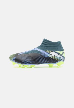 FUTURE 7 MATCH LACELESS FG/AG - Football boots artificial grass - gray skies/white/fizzy apple