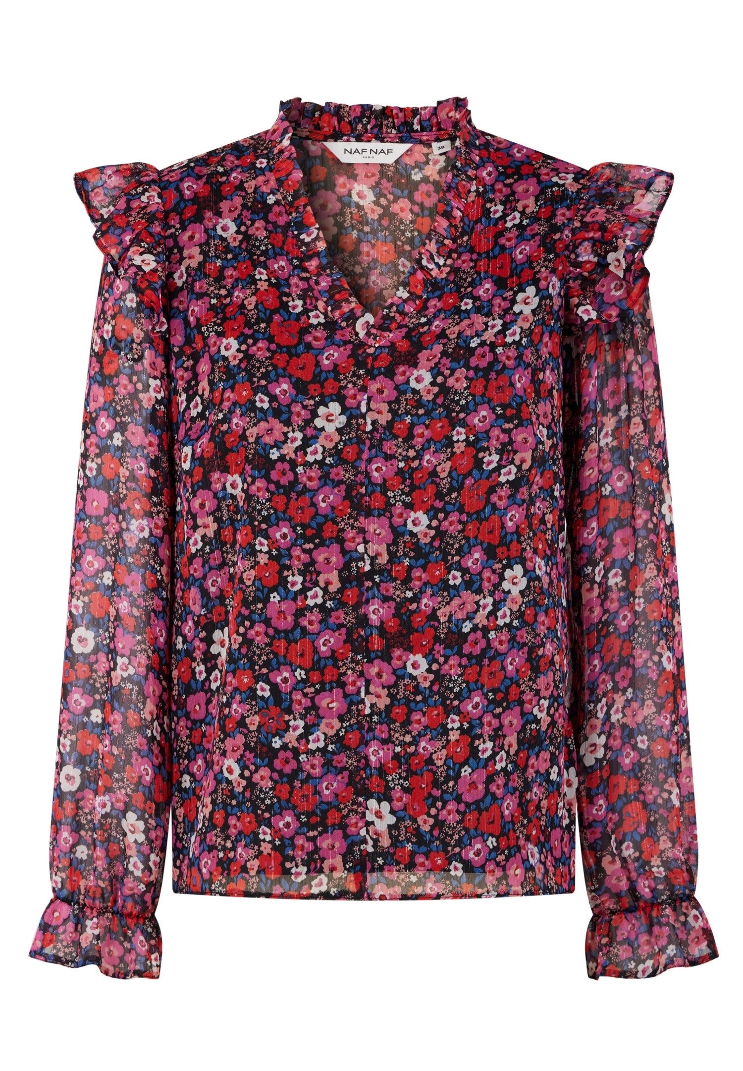 Zalando Veste Rouge Naf Naf NAF NAF Blouse Pink/rose (Seconde Main