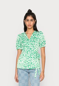 VILA VITONE WRAP  - Blusa - green/white