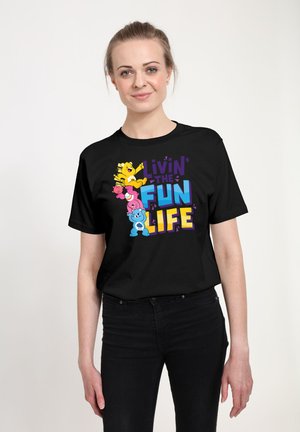 CARE BEARS UNLOCK THE MAGIC LIVIN THE FUN LIFE - T-shirt med print - black