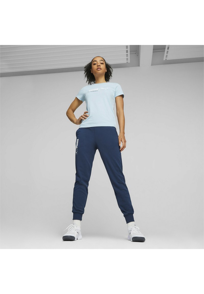 Puma T-Shirt print - silver sky/blau - Zalando.de