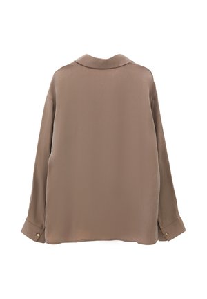 OXXO, OXXO LONG SLEEVE LOOSE SHIRT - Blusa - desert taupe
