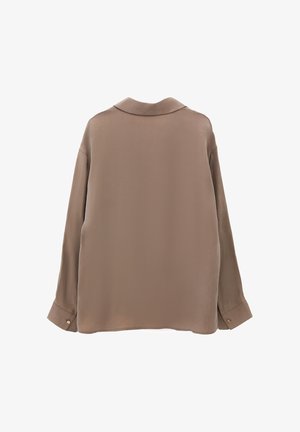 OXXO, OXXO LONG SLEEVE LOOSE SHIRT - Blusa - desert taupe