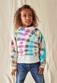 Next CROPPED - Kapuutsiga pusa - multi tie dye