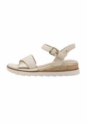 Tamaris, Sandaler m/ kilehæl - ivory gold