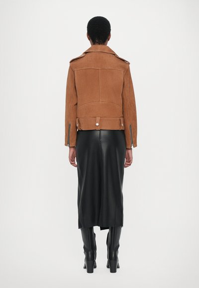 STAND STUDIO ICON BIKER JACKET - Leather jacket - desert tan
