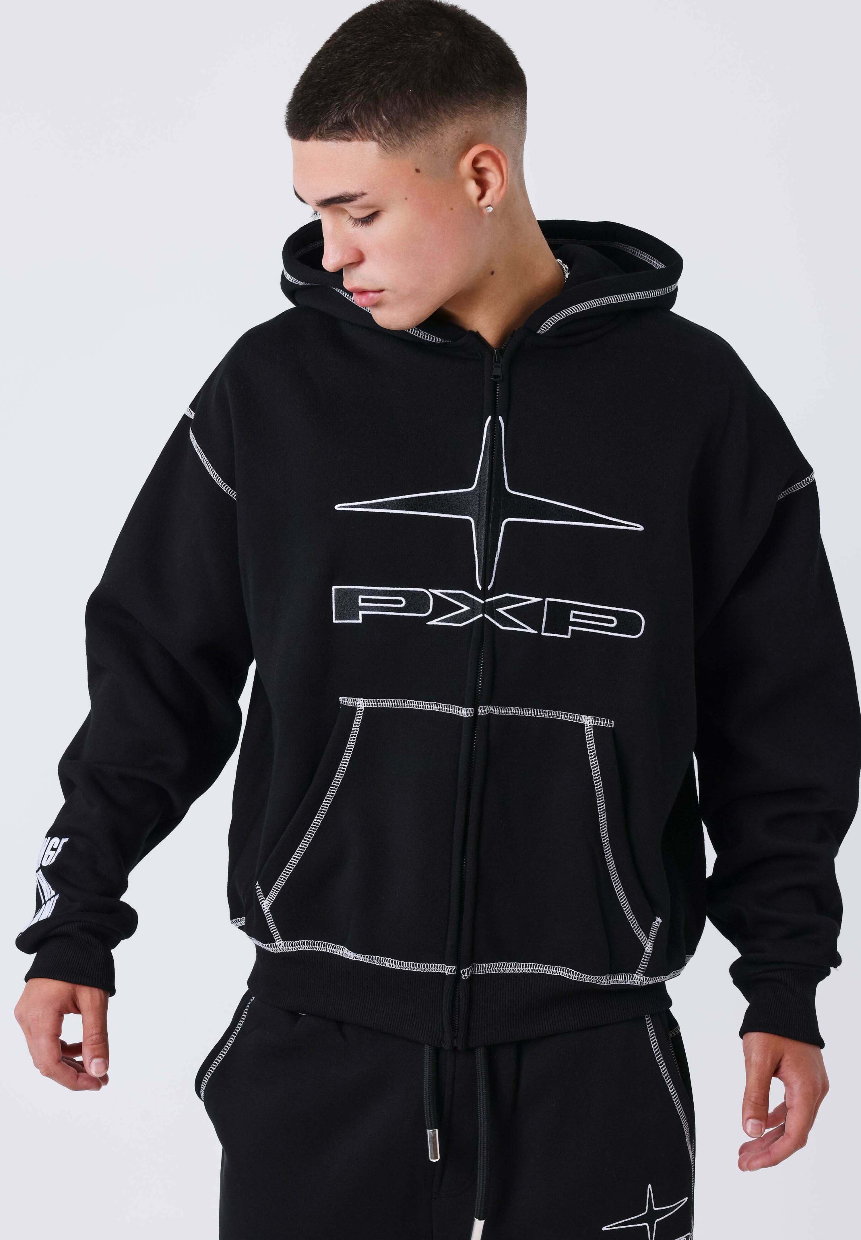 Project X Paris UK DRIP - Zip-up sweatshirt - noir/black - Zalando