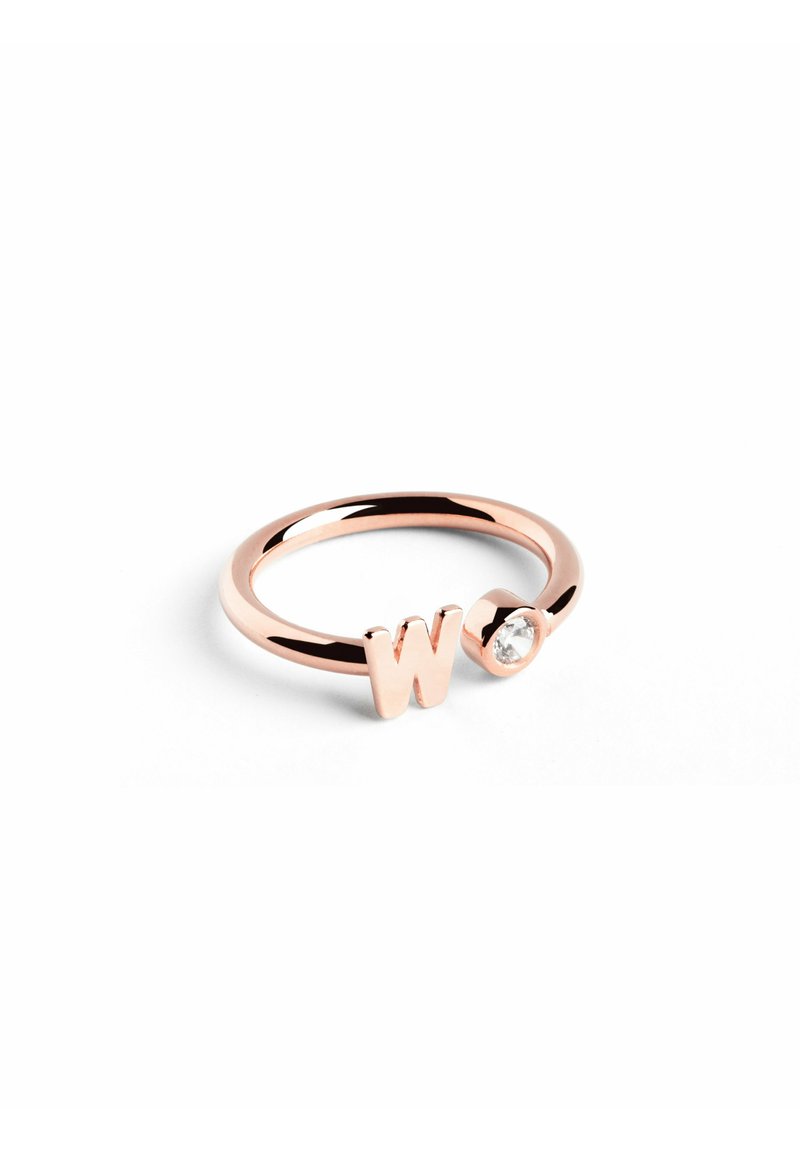 Singularu PERSONALIZADO LETTER - Anillo - letra w oro rosa