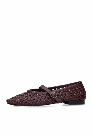 sacha, BORDEAUXROTE BALLERINAS IN FLECHT-OPTIK - Ballerina's - red