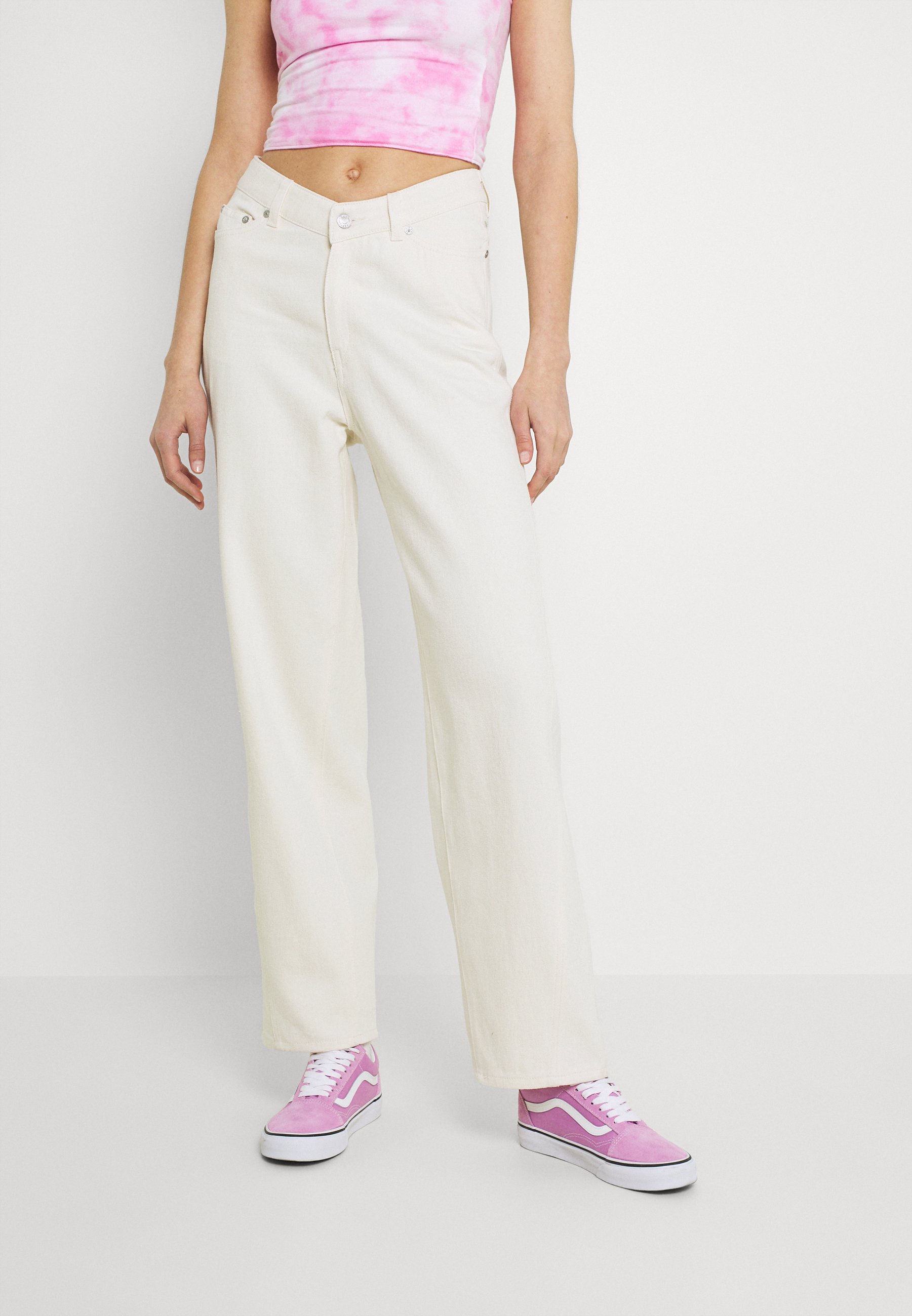 Weekday LARA WAIST TROUSERS - Relaxed 