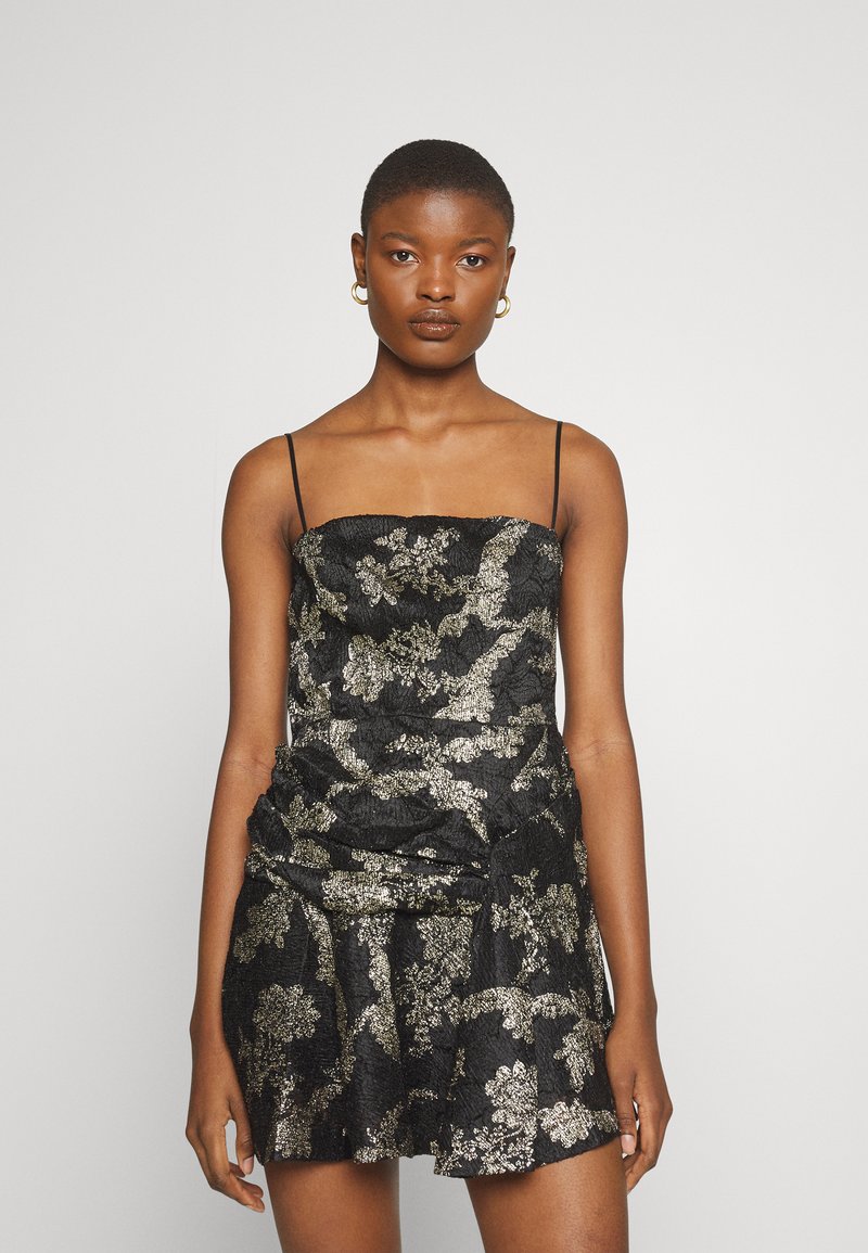 Iro THALIA Cocktail dress / Party dress black/gold/goldcoloured