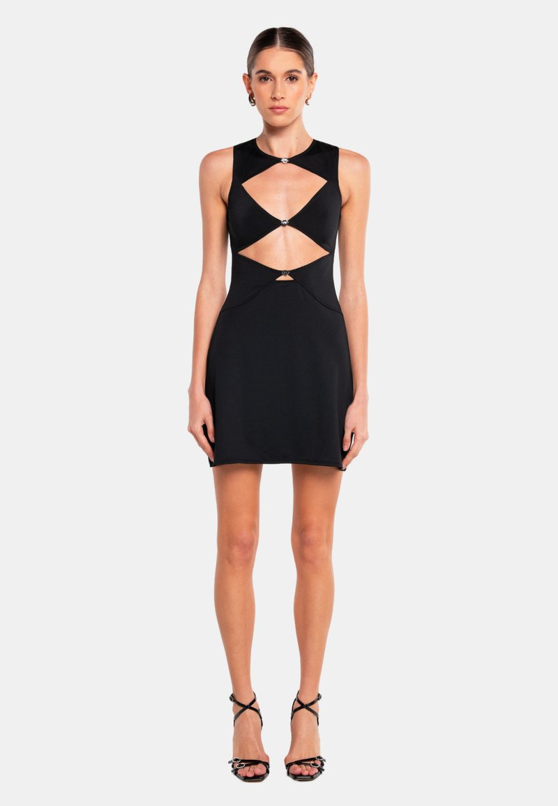 OW Collection - CHIARA CUT OUT - Cocktail dress / Party dress - black, Enlarge
