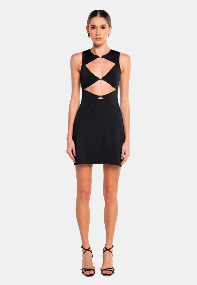 OW Collection - CHIARA CUT OUT - Cocktailklänning - black, Förstora