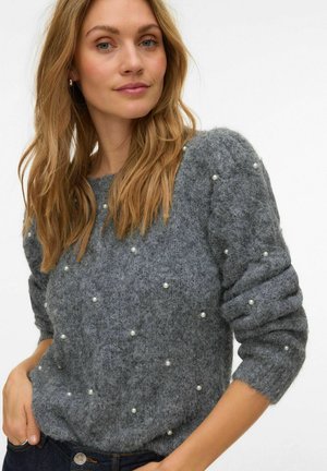 STRICK NOVAH  - Striktrøje - medium grey melange