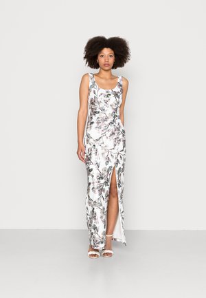 FLORAL FOIL CREPE GOWN - Suknia balowa - ivory multi
