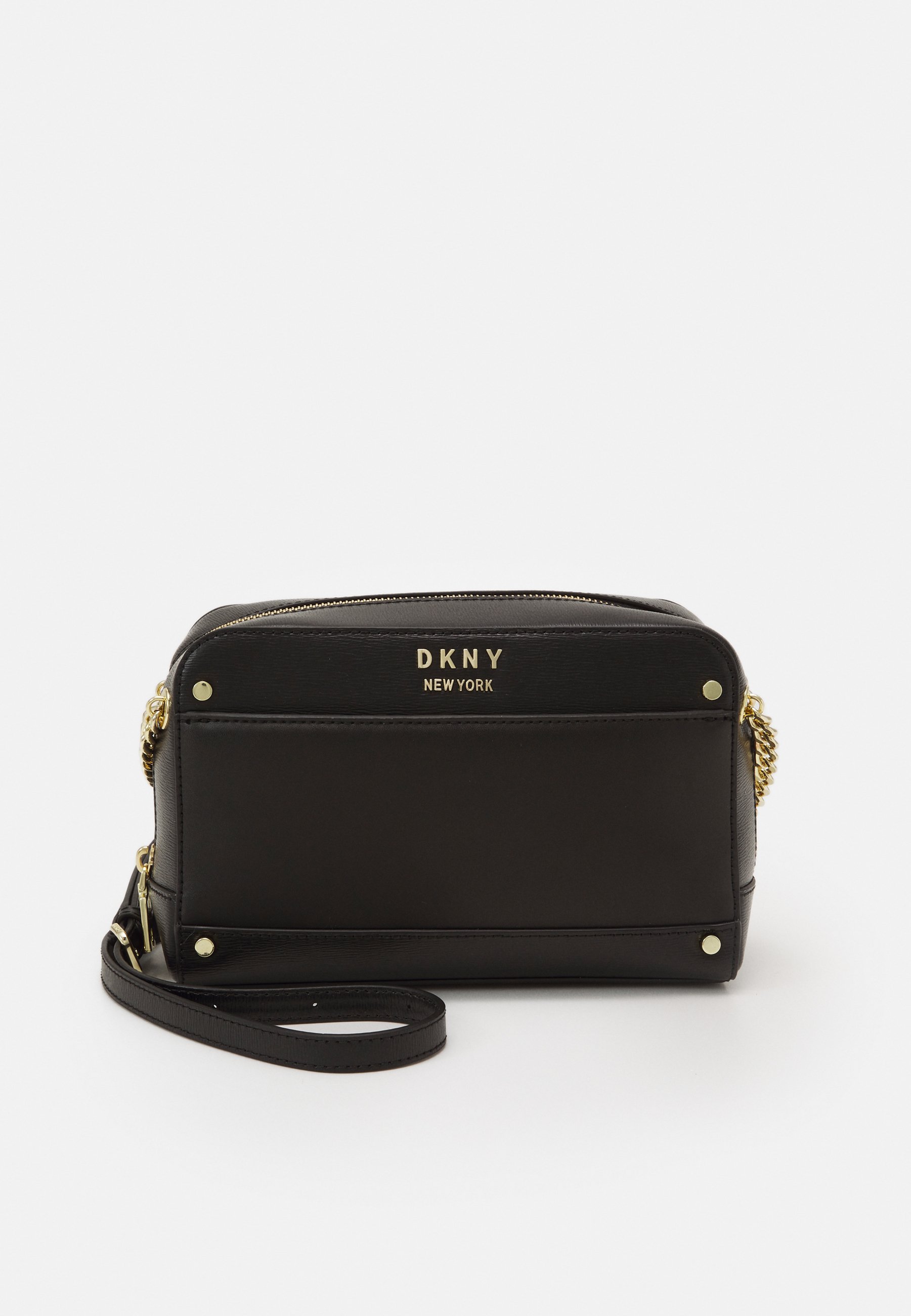 DKNY THELMA CAMERA BAG Axelremsväska blackgold Zalando.se DKNY THELMA CAMERA BAG Axelremsväska blackgold Zalando.se