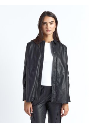 Leren jas - black