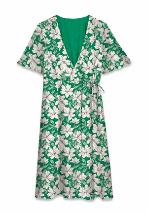 Vero Moda Curve, MEHRLAGIGES KLEID VMCZILLE MIDIKLEID - Jurk - bosphorus