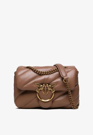 Pinko LOVE PUFF - Taška cez plece - biscotto zenzero-antique gold