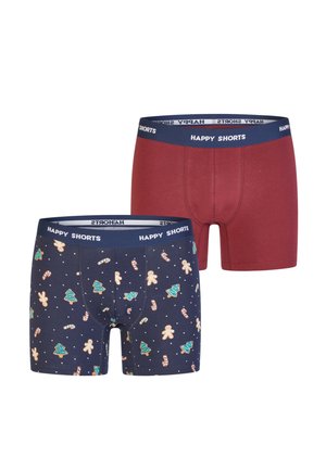 CHRISTMAS 2-PACK - Boxer Briefs - navy bordeaux x mas cookies