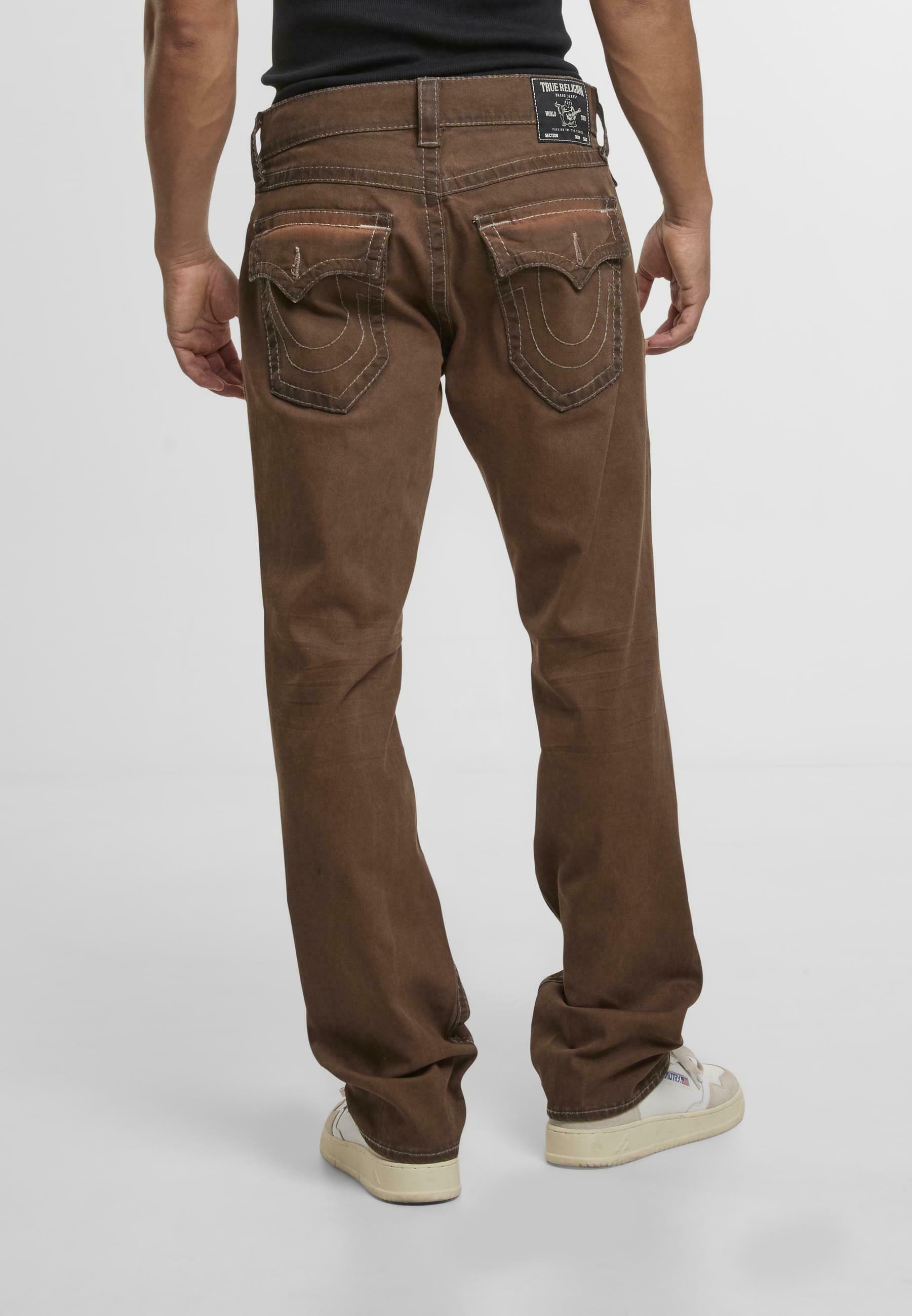 True Religion RICKY BIG T FLAP 34IN - Straight leg jeans - brown