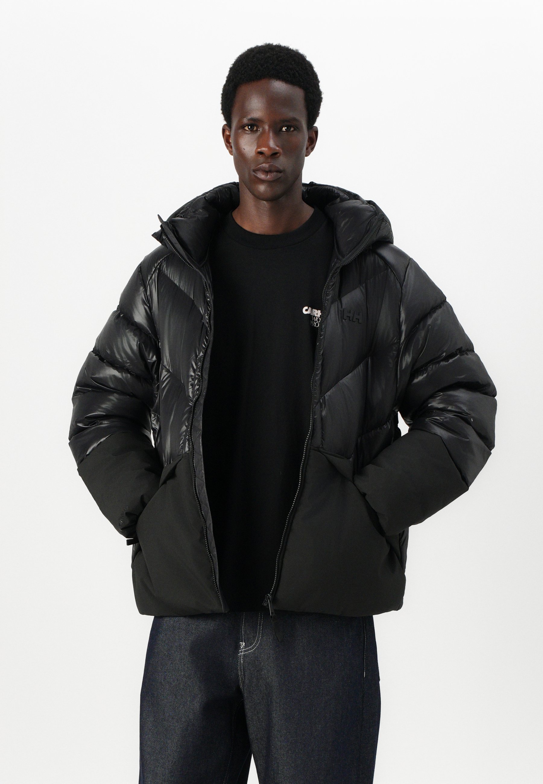 Helly Hansen VILLAGE UNISEX - Down jacket - black - Zalando.co.uk