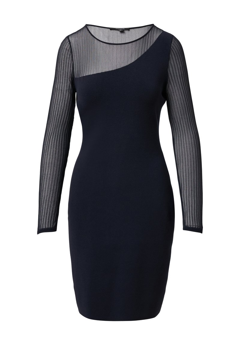 comma Cocktailjurk donkerblauw