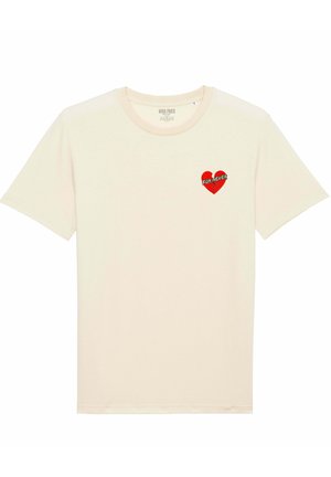 Mira Paris FOR NEVER EMBROIDERY UNISEX CLASSIC - T-shirt imprimé - off white