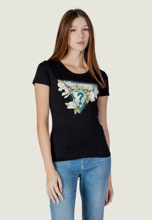SS CN TRIANGLE TEE  - T-shirt con stampa - black