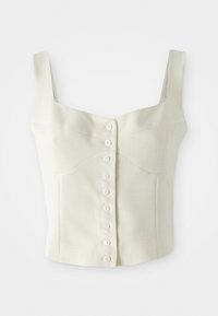 CORSET VEST - Blouse - creme