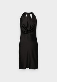 HALTER DRAPE MINI DRESS - Rochie cocktail/Rochie petrecere - black