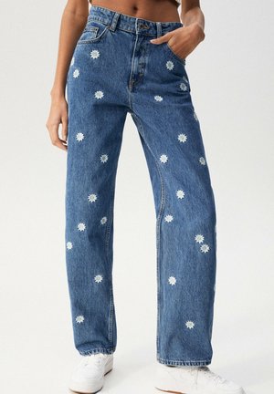 Jeans Straight Leg - royal blue