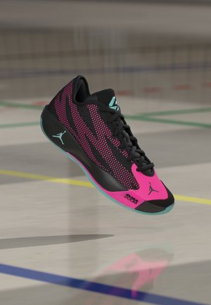 Jordan, JORDAN LUKA 77 UNISEX - Баскетболни обувки - black/bleached turquoise/laser fuchsia