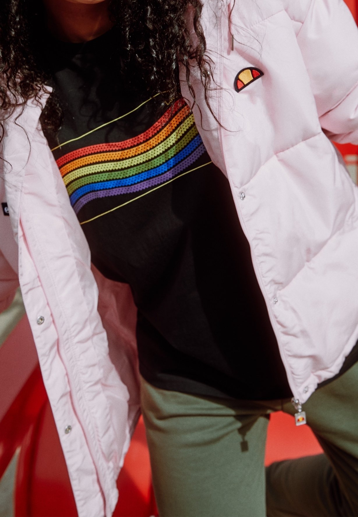 Ellesse Winter jacket - light pink - (Pre-owned) - Zalando
