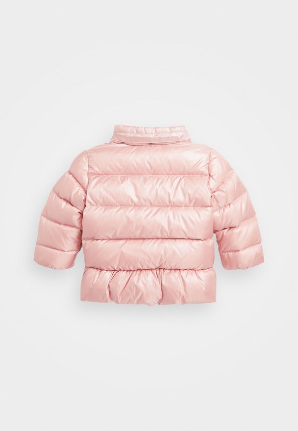 METALLIC DOWN HOODED PEPLUM JACKET - Down jacket - rose3