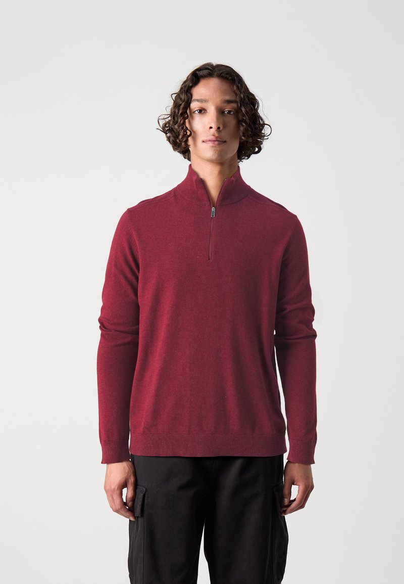 Selected Homme SLHBERG HALF ZIP  - Jumper - syrah