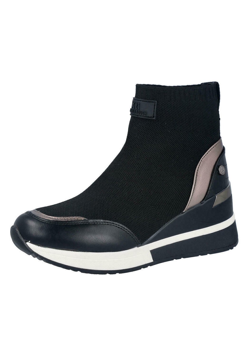 XTI DEPORTIVO - Botines de cuña - black/negro - Zalando.es