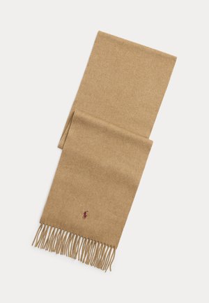Polo Ralph Lauren, FRINGE CASHMERE SCARF UNISEX - Écharpe - brown sugar melange