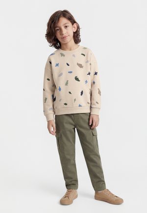 Wheat Sweatshirt - offwhite penguins